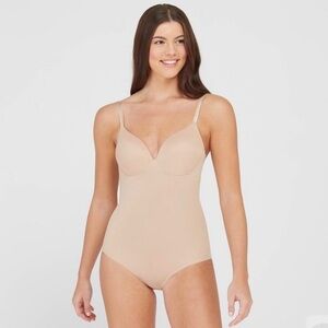 Assets By Spanx Flawless Finish Shaping Micro Low Back Cupped Bodysuit Shapewear